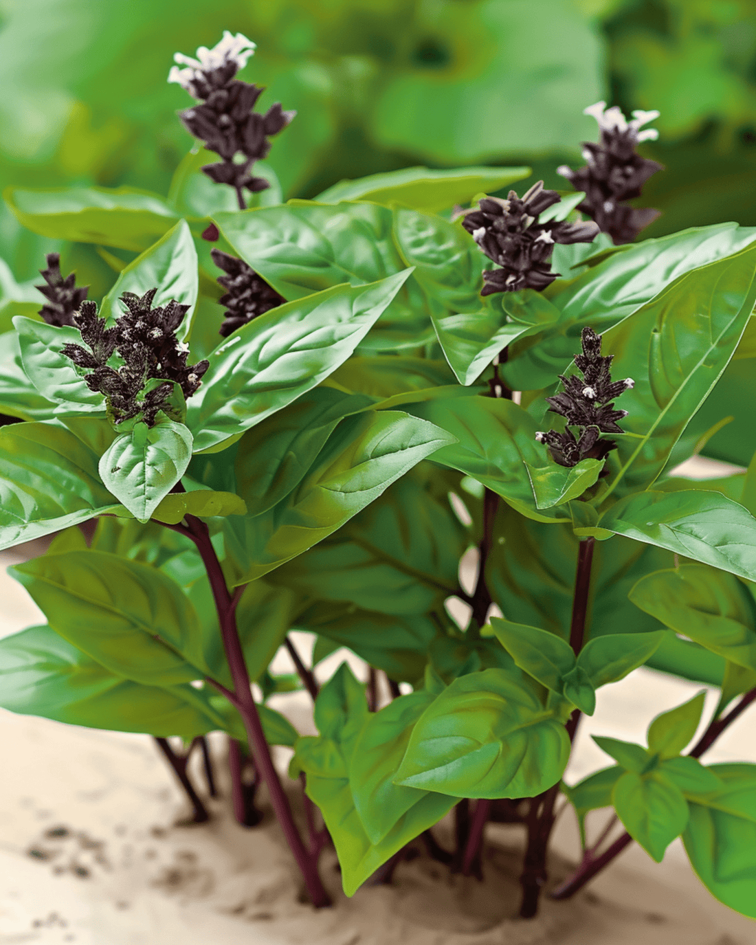Bazylia tajska (Ocimum basilicum) uprawiana z nasion — łatwe zioło dla początkujących