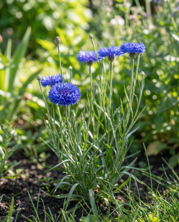 Chaber bławatek Blue Ball (Centaurea cyanus) – ekologiczne nasiona kwiatów jednorocznych od SeedsChoice
