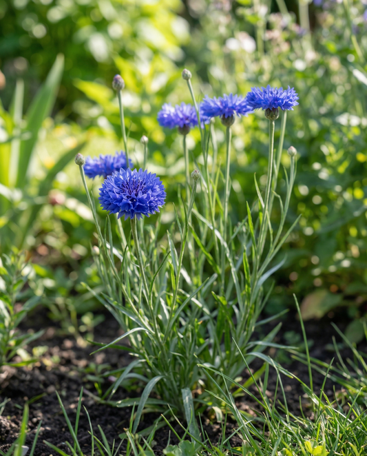 Chaber bławatek Blue Ball (Centaurea cyanus) – ekologiczne nasiona kwiatów jednorocznych od SeedsChoice