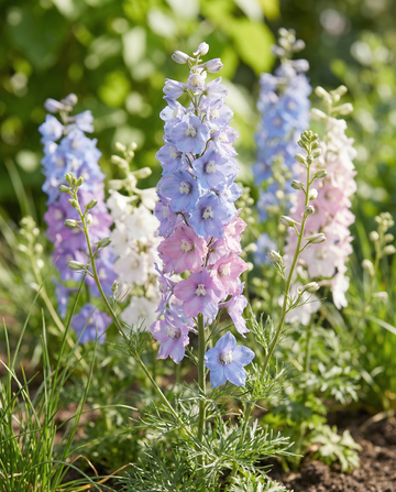 Ostróżka Imperial Mix (Delphinium consolida) – ekologiczne nasiona kwiatów jednorocznych od SeedsChoice