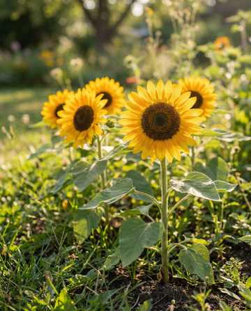 Słonecznik karłowy Sunspot (Helianthus annuus) – ekologiczne nasiona rocznego kwiatu od SeedsChoice
