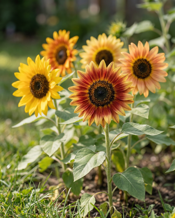 Słonecznik Compact Spray (Helianthus annuus) – ekologiczne nasiona jednorocznych kwiatów od SeedsChoice