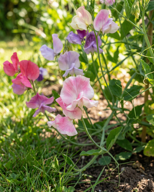 Groszek pachnący Spencer Mixed (Lathyrus odoratus) – ekologiczne nasiona jednorocznych kwiatów od SeedsChoice