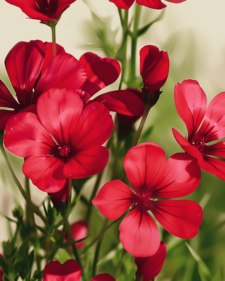 Nasiona lnu szkarłatnego (Linum grandiflorum) – organiczny kwiat jednoroczny