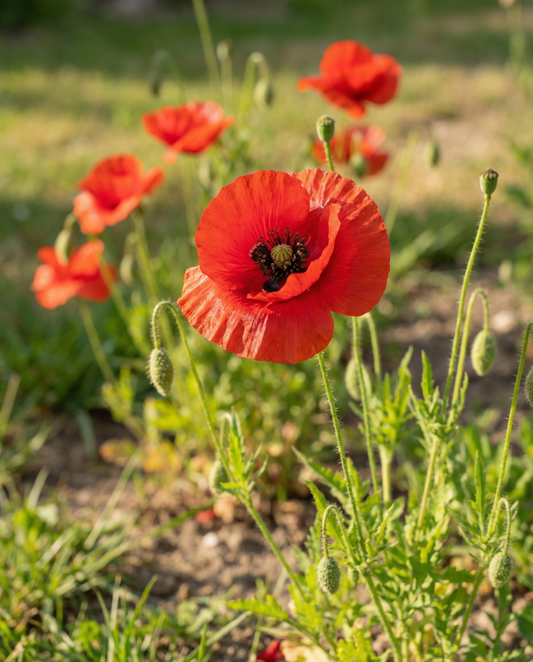 Mak (Papaver rhoeas) – organiczne nasiona jednorocznych kwiatów od SeedsChoice