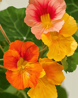 Nasturtium Climber Seeds Organic Tropaeolum Majus Annual Mixed Colors