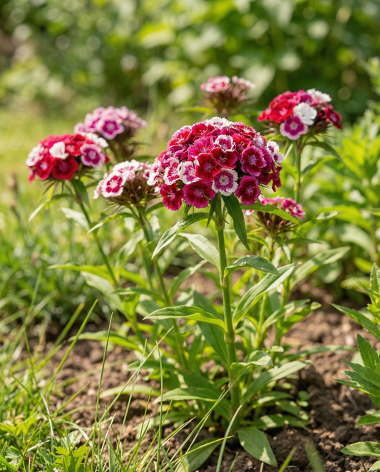 Goździk brodaty (Dianthus barbatus) – ekologiczne nasiona dwuletniej mieszanki od SeedsChoice