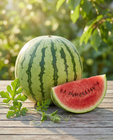 Arbuz Crimson Sweet (Citrullus lanatus) – organiczne nasiona jednorocznych warzyw od SeedsChoice