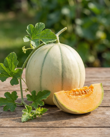 Melon cukrowy Charentais (Cucumis melo) – organiczne nasiona jednorocznych warzyw od SeedsChoice