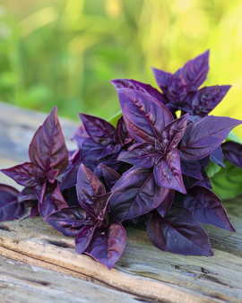 Basil Rosie Seeds Organic Ocimum Basilicum Annual Herb