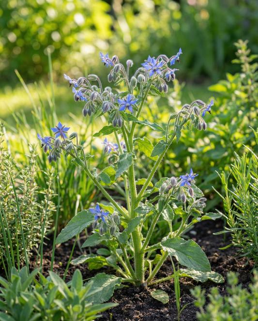 Borage (Borago officinalis) – organic annual herb seeds from SeedsChoice