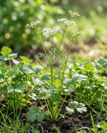 Cilantro (Coriandrum sativum) – organic annual herb seeds from SeedsChoice
