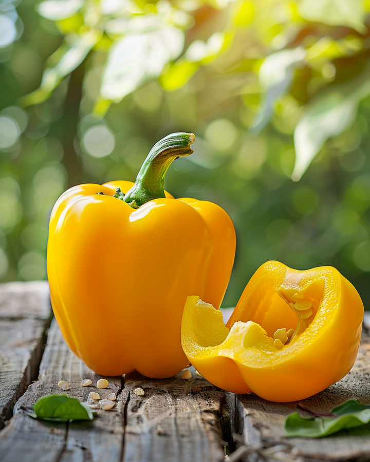 Nasiona papryki słodkiej Yellow California Wonder (Capsicum annuum) – ekologiczne warzywo jednoroczne