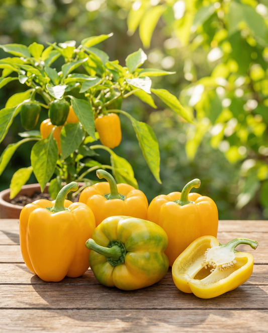 Papryka słodka Yellow California Wonder (Capsicum annuum) – ekologiczne nasiona jednorocznych warzyw od SeedsChoice
