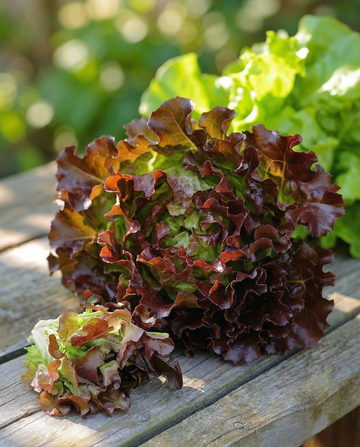 Sałata liściowa Red Salad Bowl (Lactuca sativa) – ekologiczne nasiona jednorocznych warzyw od SeedsChoice