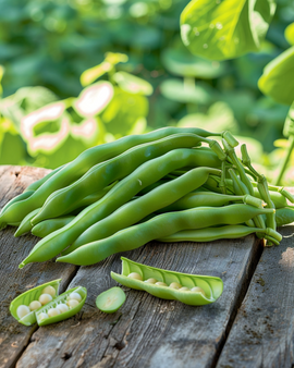 Pole Bean Seeds Neckarkönigin Organic Phaseolus Vulgaris Annual Green Pods