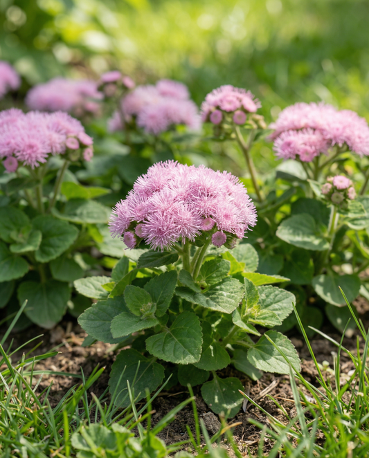 Aksamitka meksykańska Pink Ball (Ageratum houstonianum) – nasiona kwiatów jednorocznych od SeedsChoice