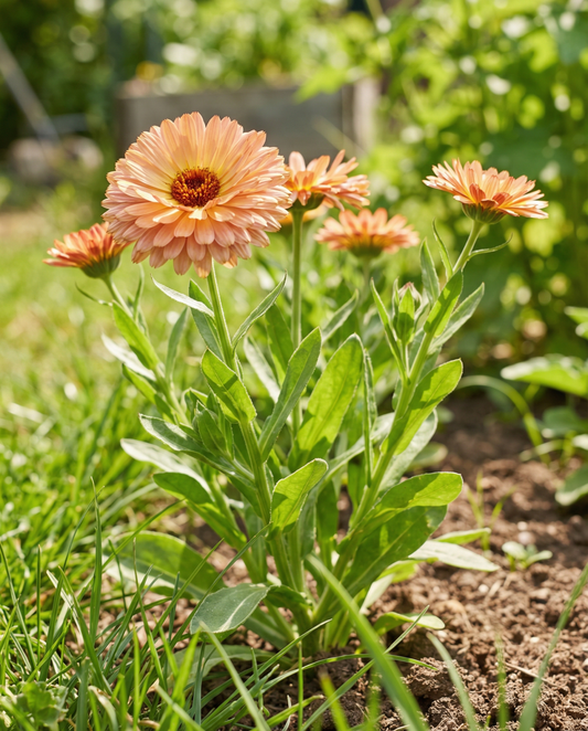 Nagietek Touch Of Red Buff (Calendula officinalis) – nasiona kwiatów jednorocznych od SeedsChoice