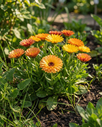 Nagietek lekarski Fiesta Gitana Mix (Calendula officinalis) – nasiona kwiatów jednorocznych od SeedsChoice