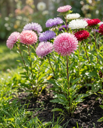 Aster Princess Mixed Colors (Callistephus chinensis) – nasiona mieszanki jednorocznej od SeedsChoice