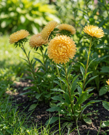 Aster Princess Yellow (Callistephus chinensis) – nasiona jednoroczne od SeedsChoice