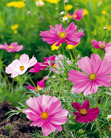 Nasiona Dwarf Sensation Mixed (Cosmos bipinnatus) – mieszanka jednoroczna
