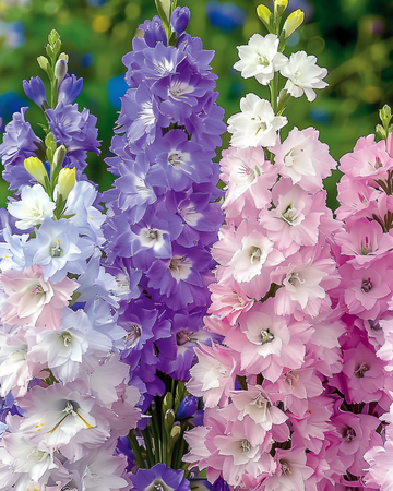 Nasiona ostróżki Mixed Dwarf (Delphinium ajacis) – mieszanka roczna