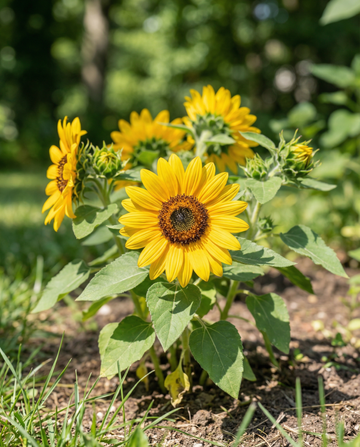 Słonecznik Dwarf Yellow (Helianthus annuus) – nasiona jednorocznych kwiatów od SeedsChoice