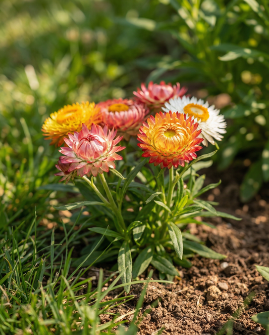 Słomkwiat Tom Thumb (Helichrysum bracteatum) – nasiona kwiatów jednorocznych od SeedsChoice