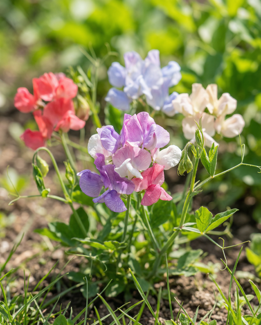 Groszek pachnący Bijou Mix (Lathyrus odoratus) – nasiona jednorocznych kwiatów od SeedsChoice