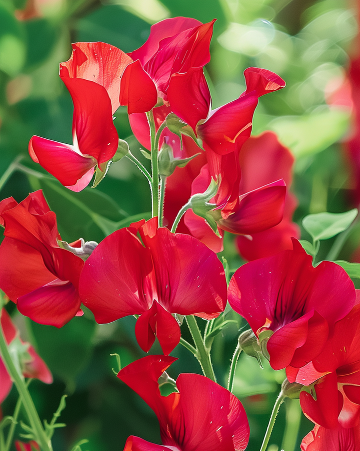 Nasiona Sweet Pea Royal Family Red Climber (Lathyrus odoratus) – jednoroczna roślina pnąca