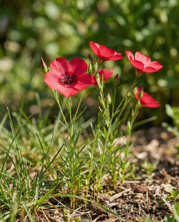 Len Bright Eyes (Linum grandiflorum) – nasiona kwiatów jednorocznych od SeedsChoice