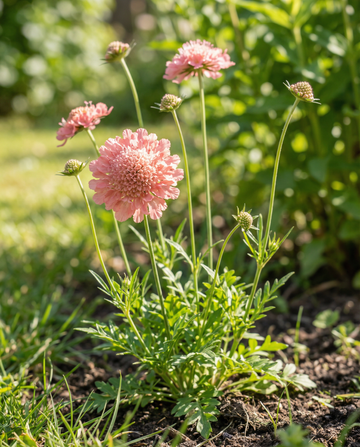 Salmon Queen (Scabiosa atropurpurea) – nasiona jednorocznych kwiatów od SeedsChoice