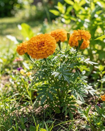 Aksamitka afrykańska karłowa Golden Age (Tagetes erecta) – nasiona rośliny jednorocznej od SeedsChoice
