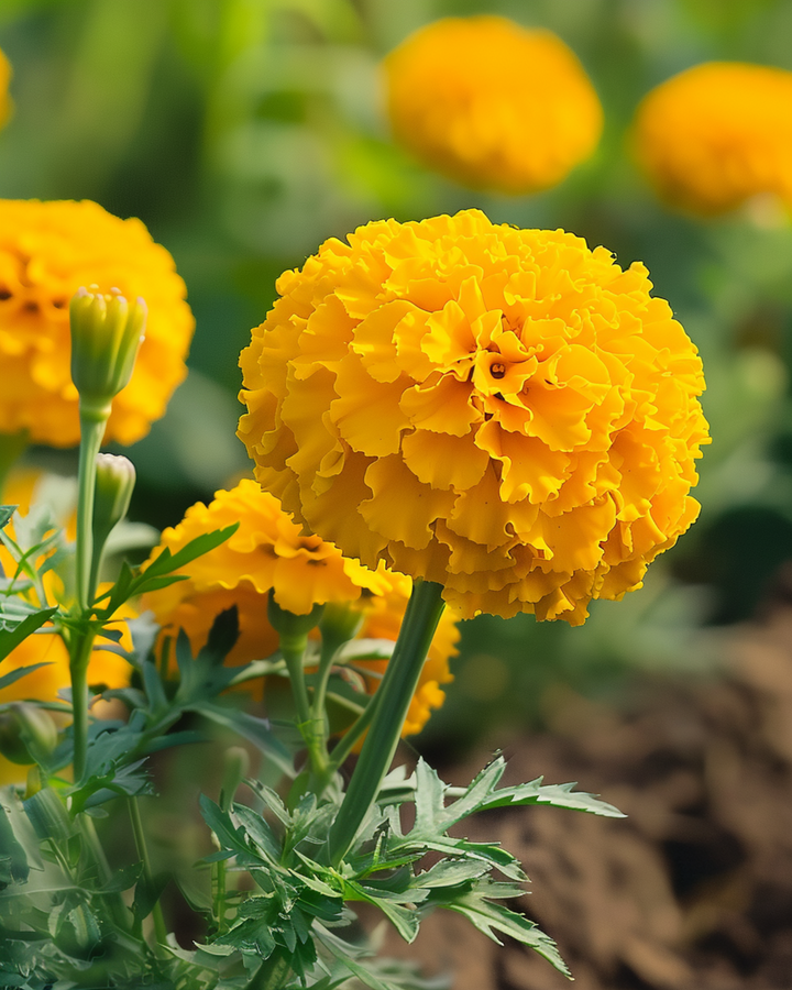 Nasiona aksamitki afrykańskiej karłowej Golden Age (Tagetes erecta) – roślina jednoroczna