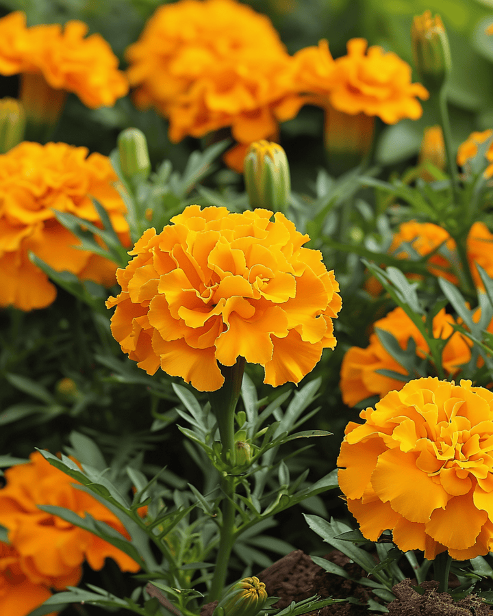 Nasiona aksamitki rozpierzchłej Petite Orange (Tagetes patula) – kwiat jednoroczny