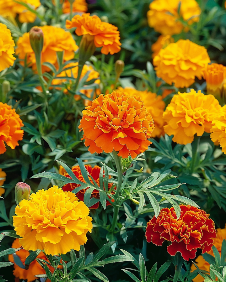 Nasiona aksamitki francuskiej Bonita (Tagetes patula) – kwiat jednoroczny