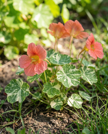 Nasturcja Alaska Salmon (Tropaeolum majus) – jednoroczne nasiona od SeedsChoice