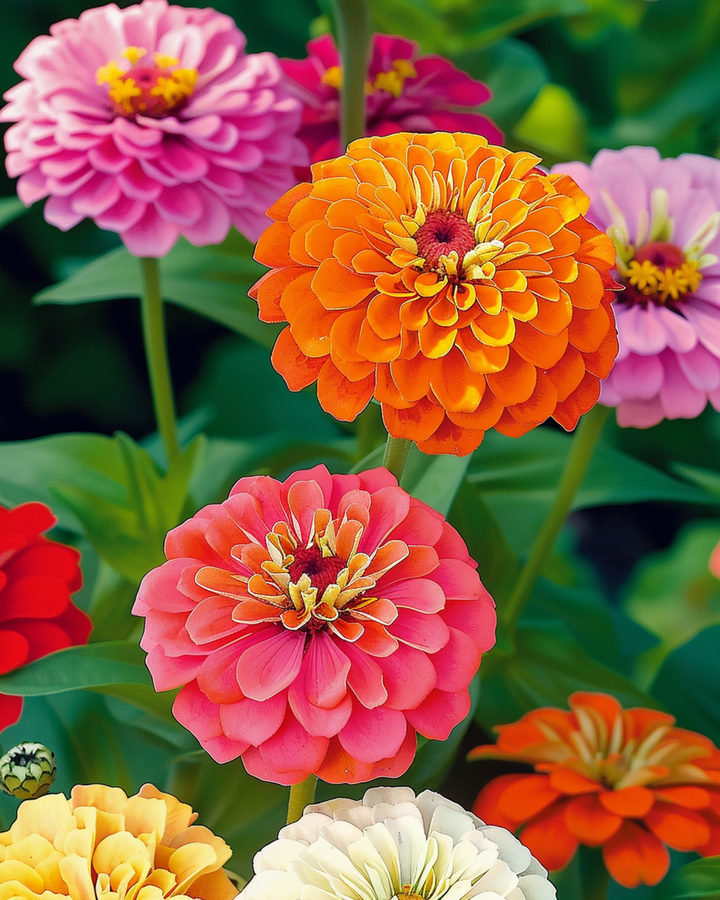 Nasiona Dahlia Flowered Mix (Zinnia elegans) – jednoroczny kwiat
