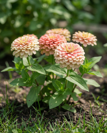 Thumbelina Dwarf Mixed (Zinnia elegans) – nasiona rocznych kwiatów mieszanych od SeedsChoice