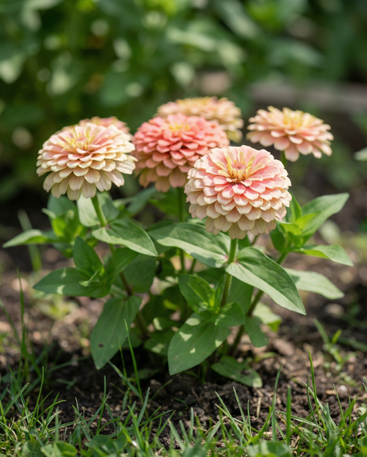 Thumbelina Dwarf Mixed (Zinnia elegans) – nasiona rocznych kwiatów mieszanych od SeedsChoice