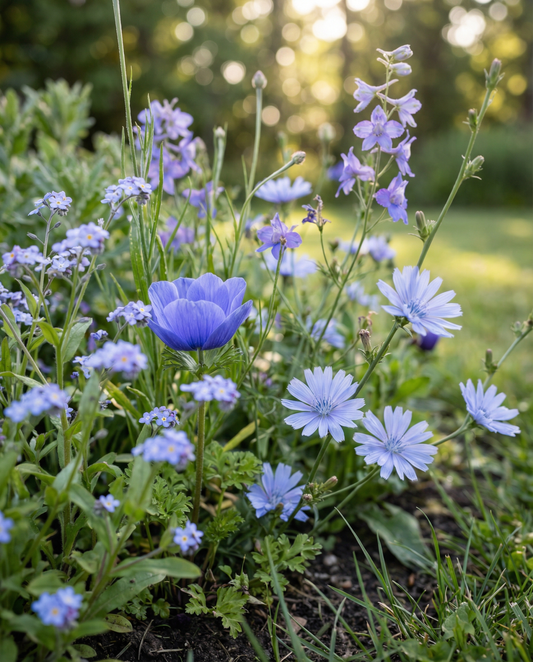 Blue Summer Mix Full Sun 20 To 80 Cm – nasiona kwiatów jednorocznych od SeedsChoice