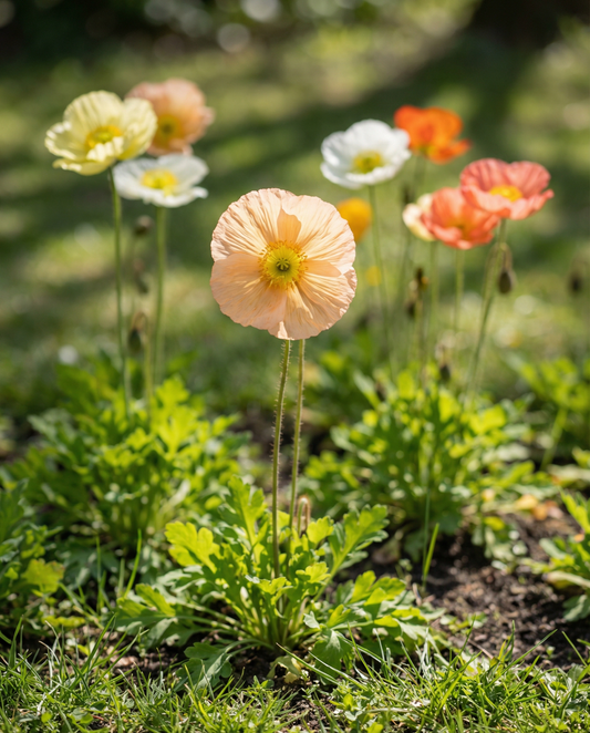 Island Poppy Mixed Colours (Papaver nudicaule) – nasiona dwuletnich kwiatów od SeedsChoice