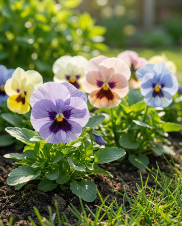 Bratek Trimardeau Mix (Viola wittrockiana) – dwuletnie nasiona kwiatów od SeedsChoice