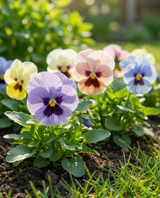 Bratek Trimardeau Mix (Viola wittrockiana) – dwuletnie nasiona kwiatów od SeedsChoice