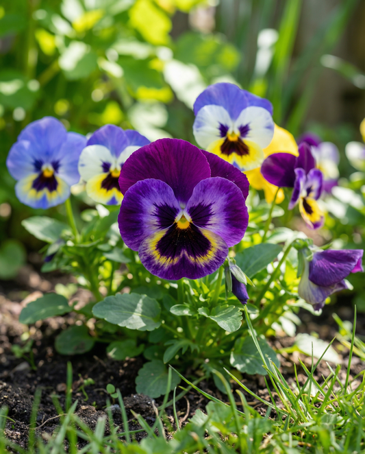 Bratek Aalsmeer Giants Mixed (Viola wittrockiana) – nasiona dwuletniej rośliny kwiatowej od SeedsChoice