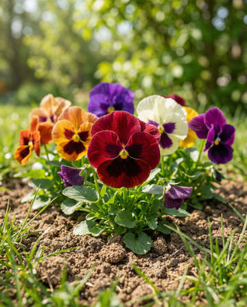 Bratek szwajcarski olbrzymi mieszany (Viola wittrockiana) – dwuletnie nasiona kwiatów od SeedsChoice