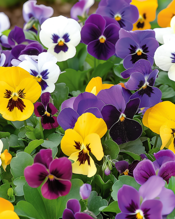 Nasiona bratka Swiss Giants Mixed (Viola wittrockiana) – dwuletni kwiat