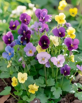 Nasiona fiołka Bambini Mixed Viola cornuta dwuletni kwiat