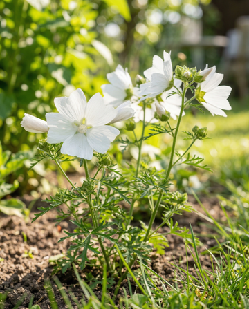Ślaz piżmowy Alba White (Malva moschata) – nasiona wieloletnie od SeedsChoice